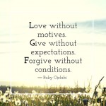 Three Gifts : Love, Give and Forgive