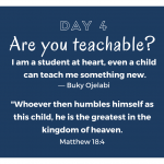 Are You Teachable?