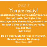 You Are Ready!
