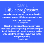Life Is Progressive