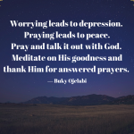 Pray And Talk It Out With God