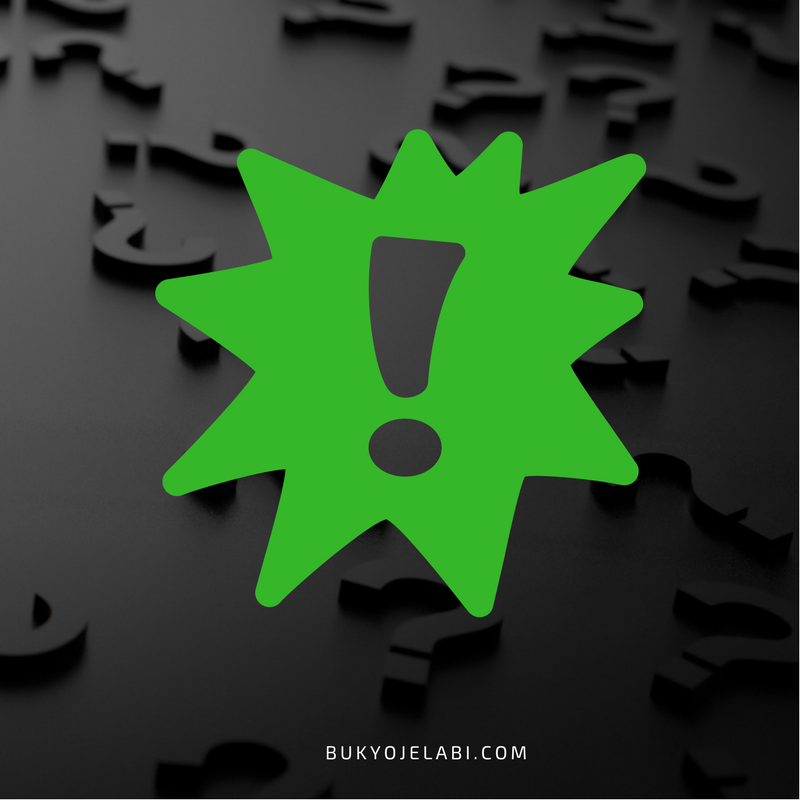 In a world full of question marks, stop trying to be a comma, when you are an exclamation mark! - Buky Ojelabi